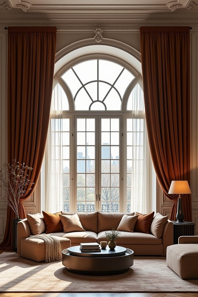 bold statement with drapes