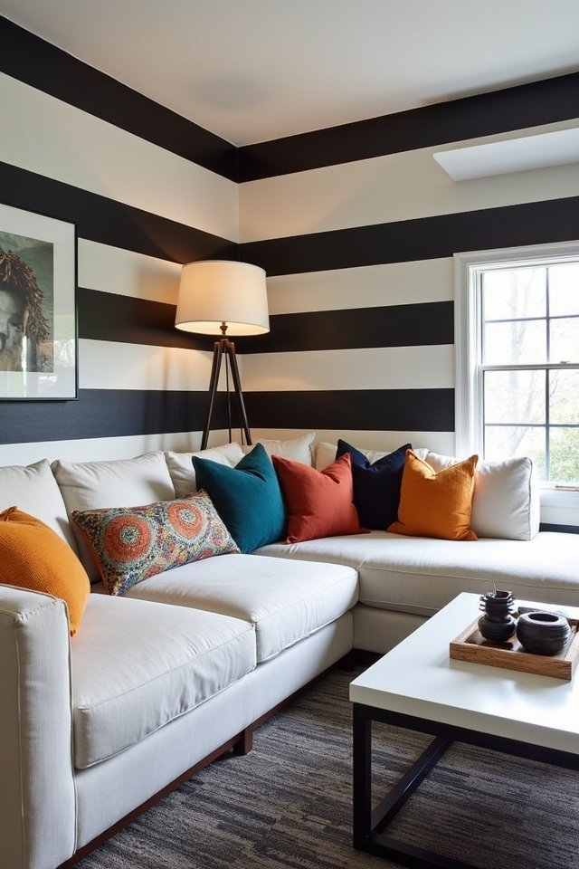 bold stripes transform spaces