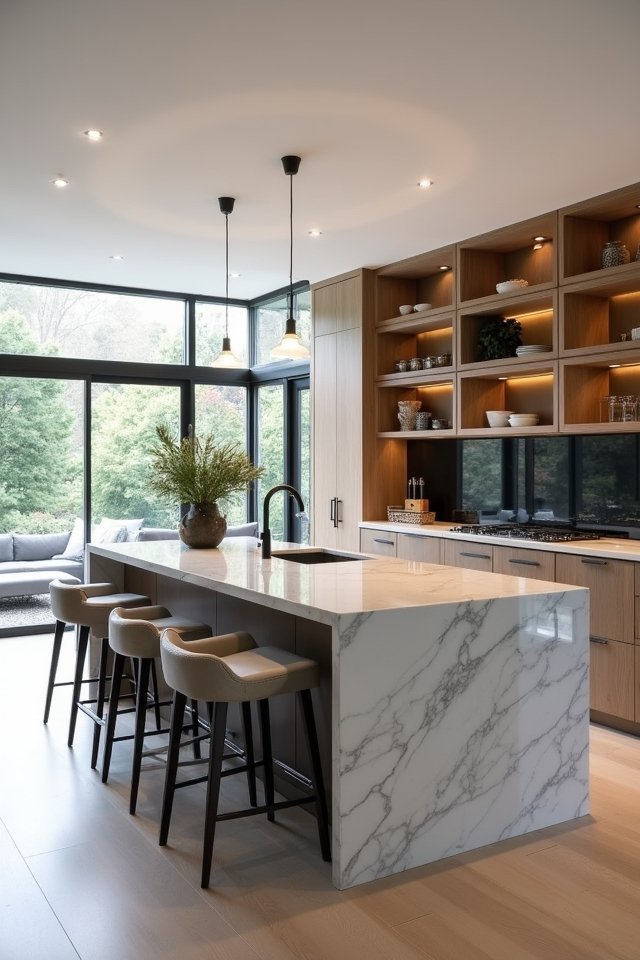 bold unique kitchen centerpiece