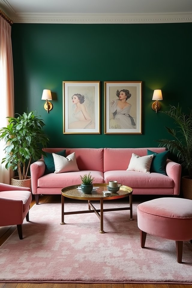 bold vibrant accent walls