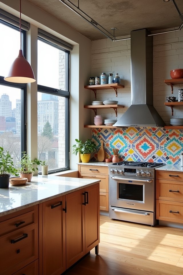 bold vibrant backsplash designs