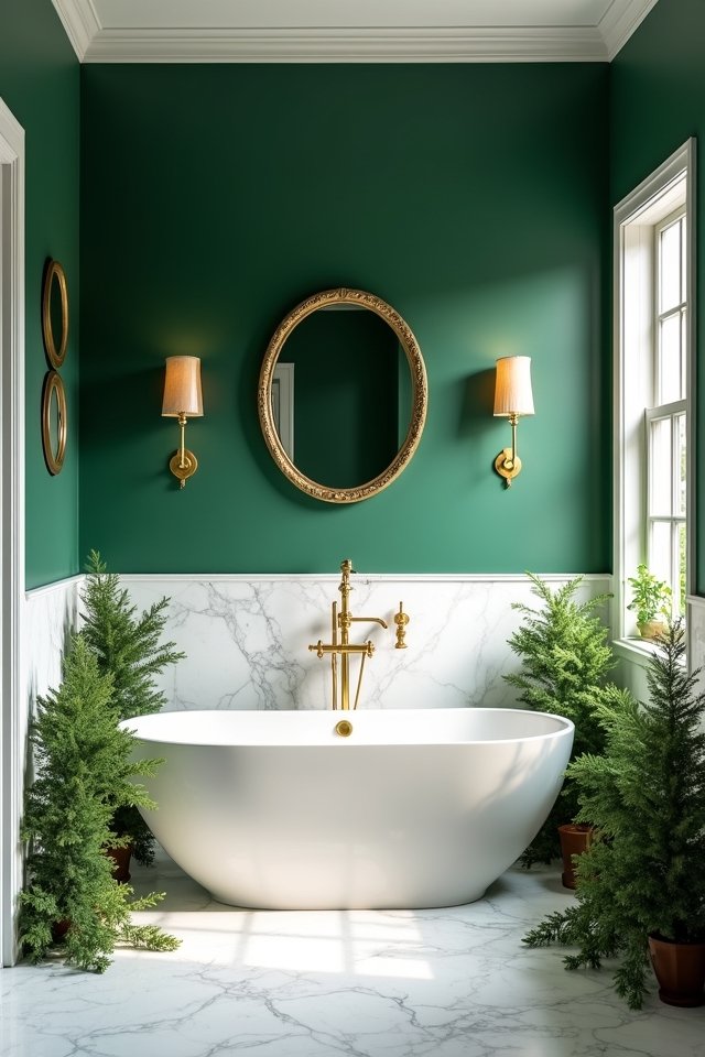 bold vibrant bathroom transformation