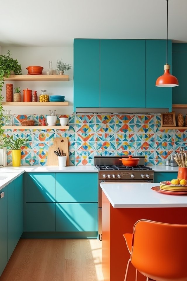 bold vibrant kitchen transformation