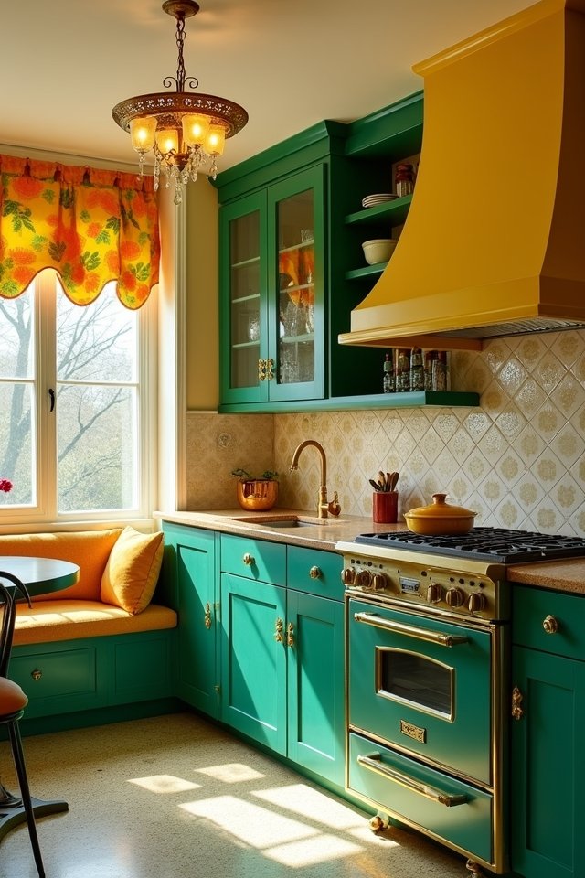 bold vibrant kitchen transformations