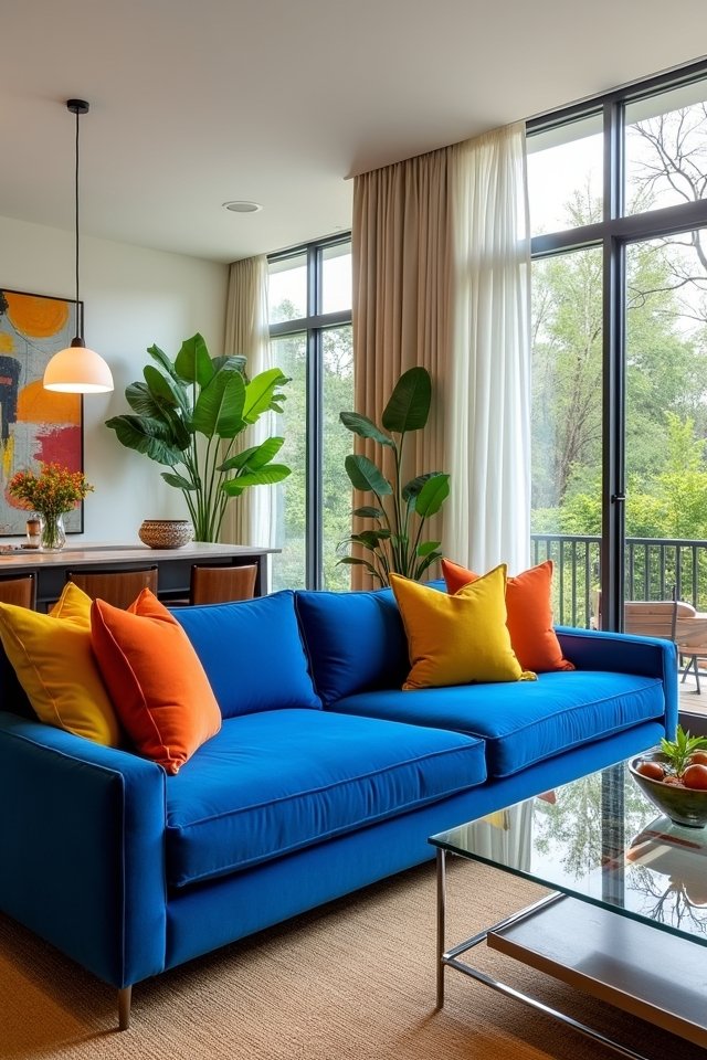 bold vibrant living room