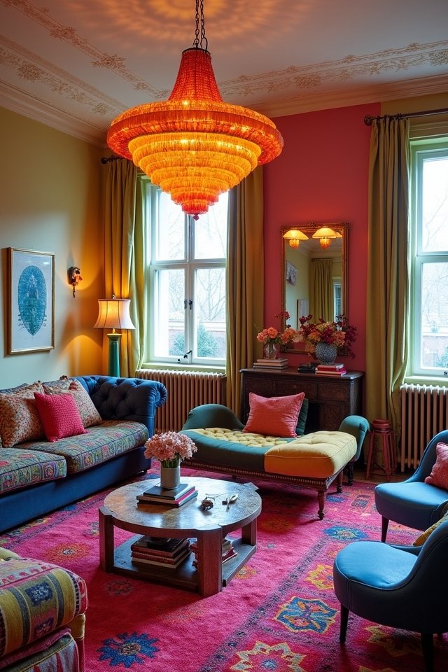 bold vibrant statement lighting