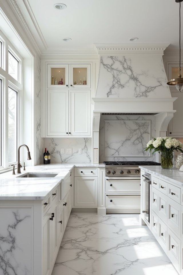 bold white marble designs