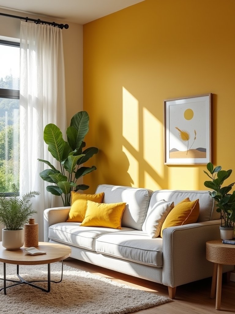bold yellow wall transformation