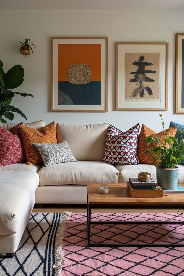 boldly mix boho patterns