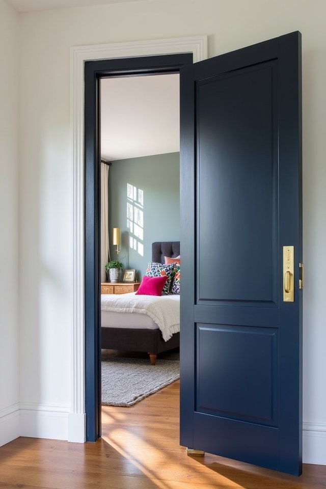 boldly painted vibrant doors