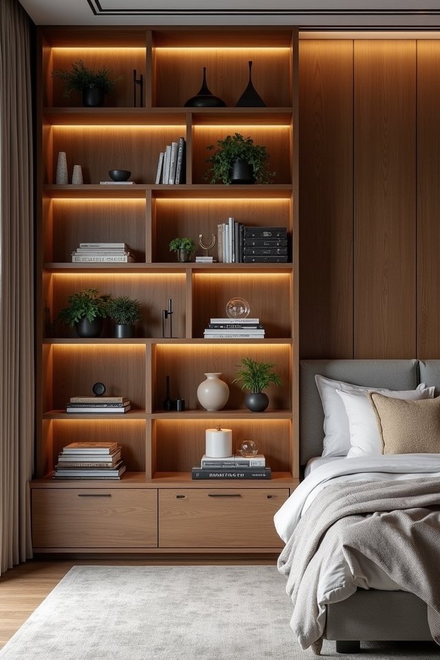bookcases as bold accessories