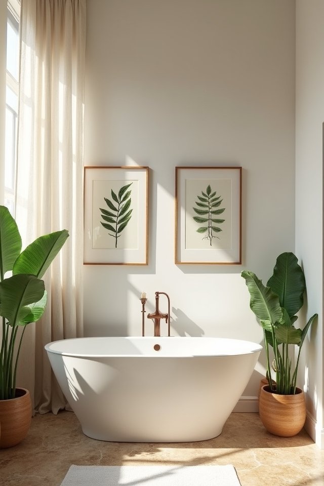botanical art transforms bathrooms