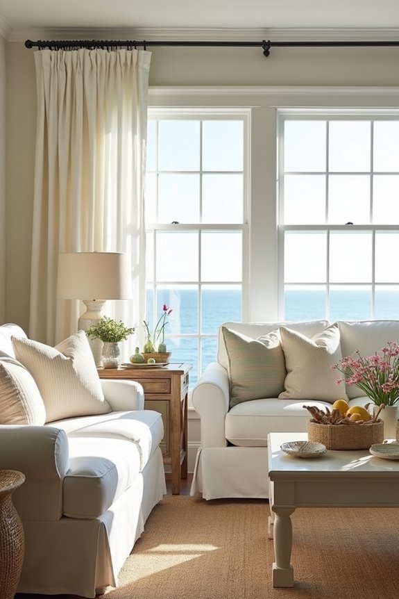breezy beachy living room decor