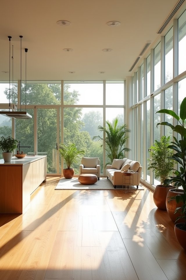 bright airy living spaces