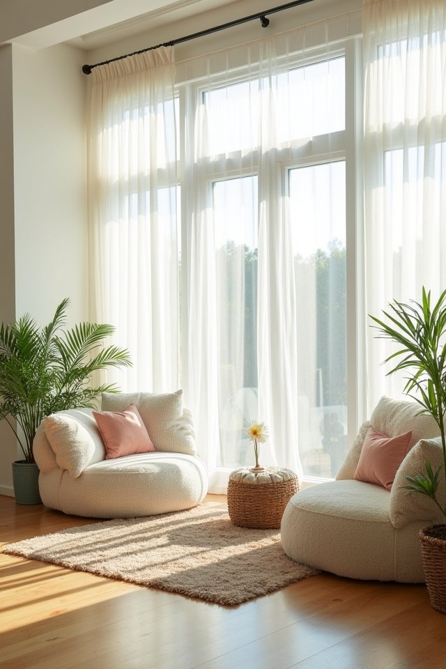 bright airy living spaces