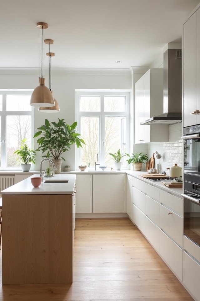 bright airy scandinavian kitchen