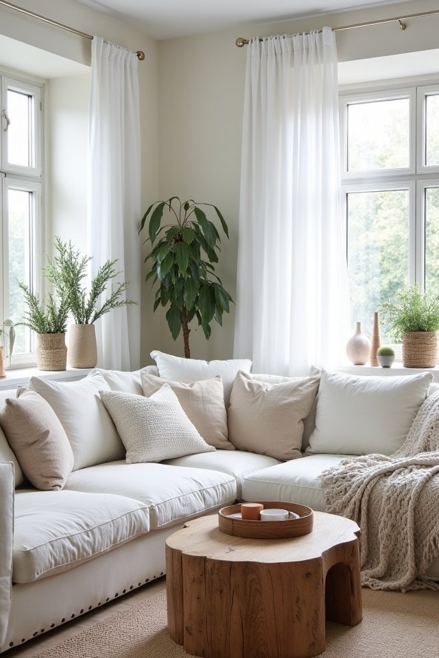 bright airy scandinavian living