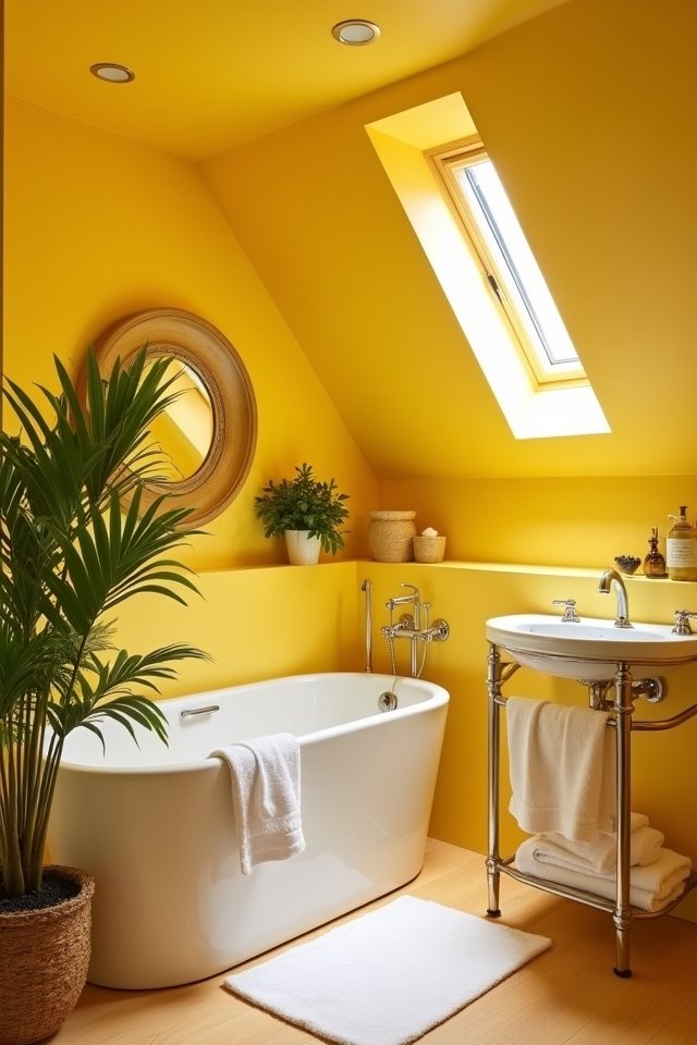 bright cheerful bathroom retreat