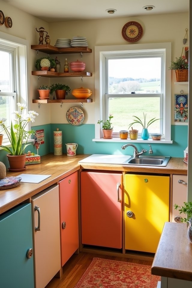 bright cheerful cottage kitchen