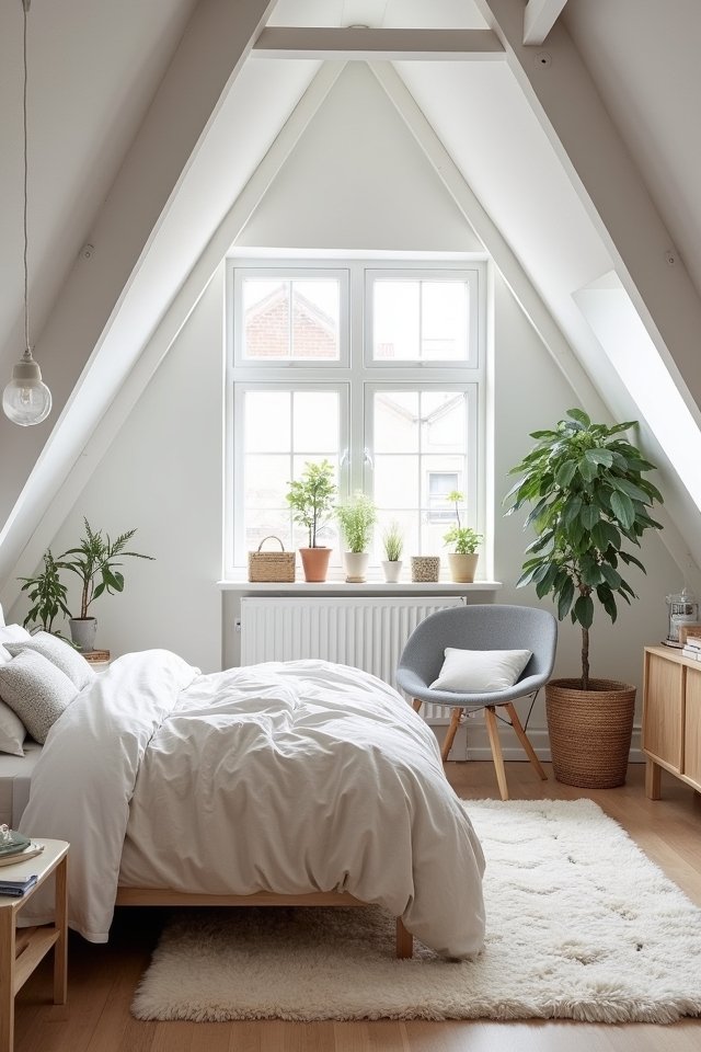bright cozy scandinavian loft