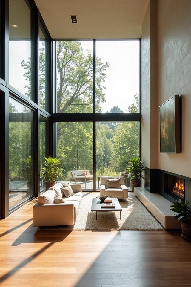 bright expansive living spaces