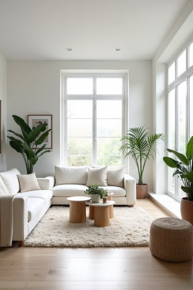 bright white living room transformation