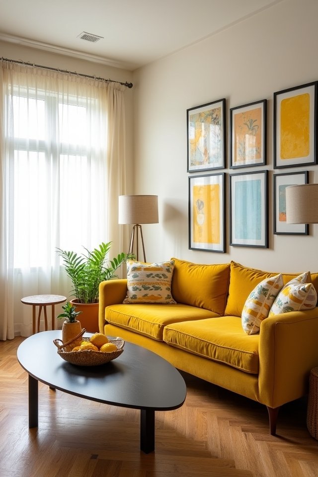 brighten with mustard yellow