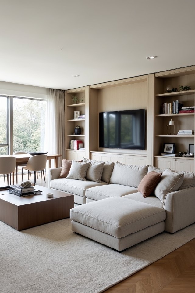 built in furniture for organization