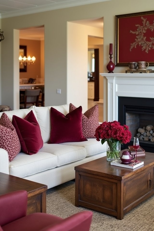 burgundy and neutrals harmony
