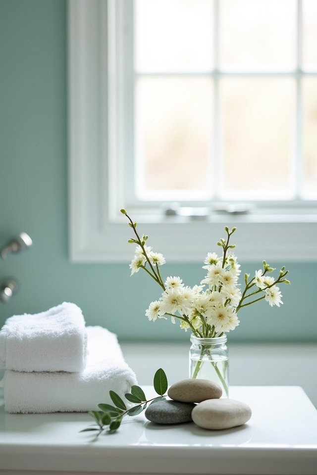 calm creative bathroom oasis