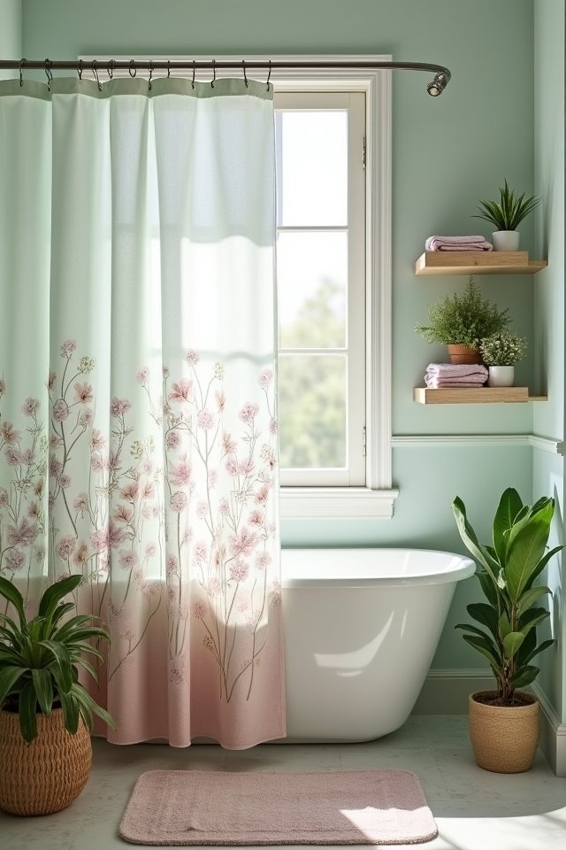 calm pastel bathroom retreat