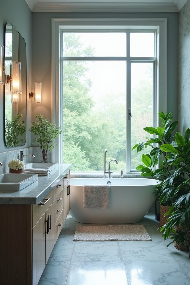 calming color bathroom retreat