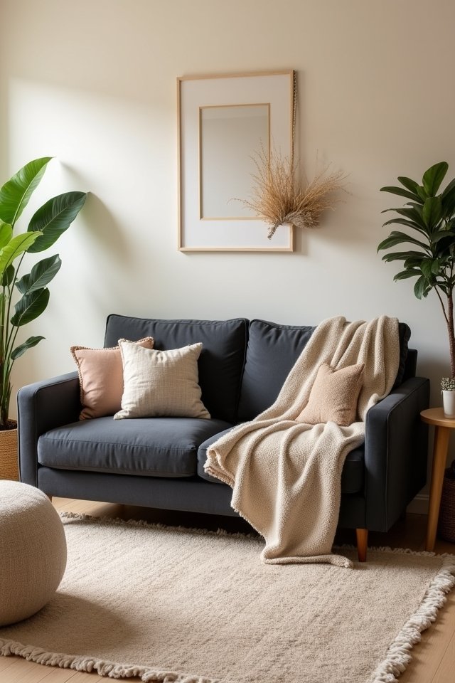 calming neutral living retreat