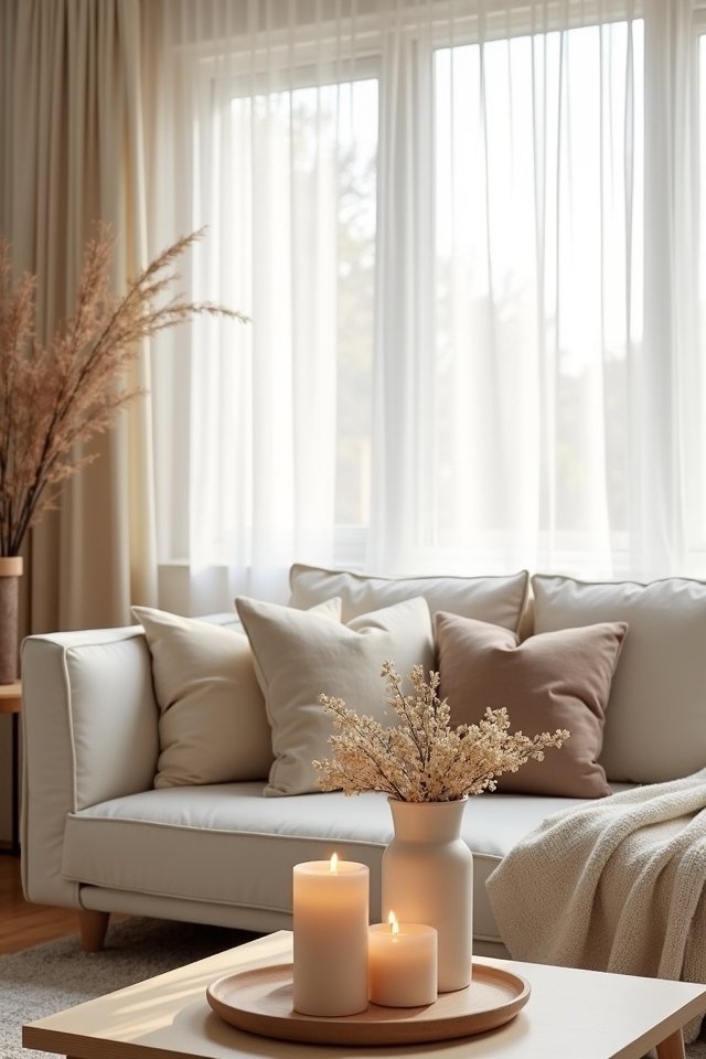 calming soft neutral decor