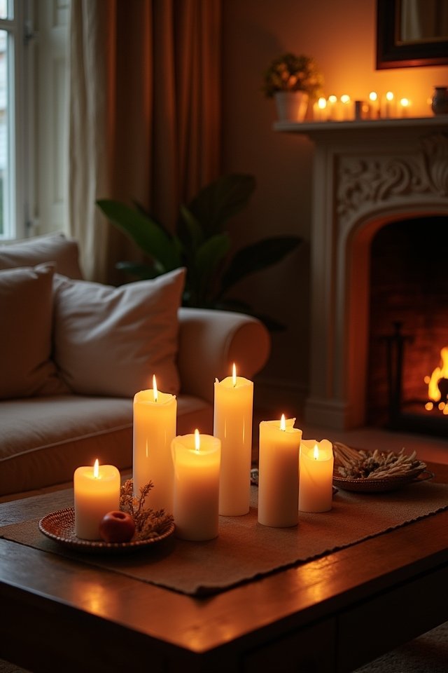 candle lit cozy ambiance creation