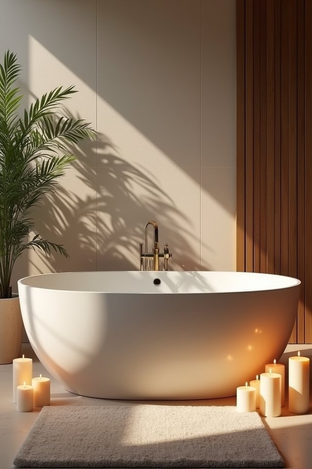 candlelit calming spa atmosphere