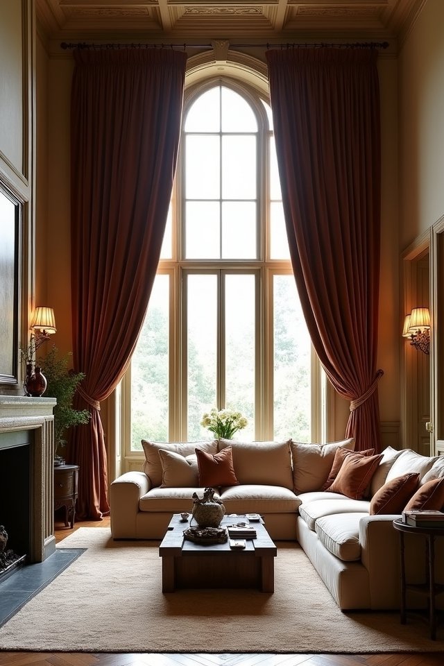 ceiling to floor curtain elegance