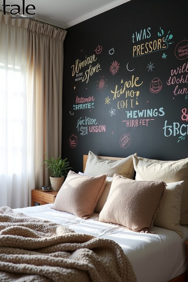 chalkboard wall for creativity