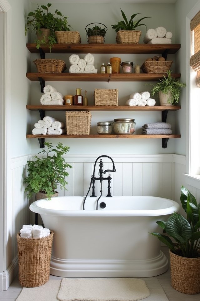 charming bathroom storage solutions