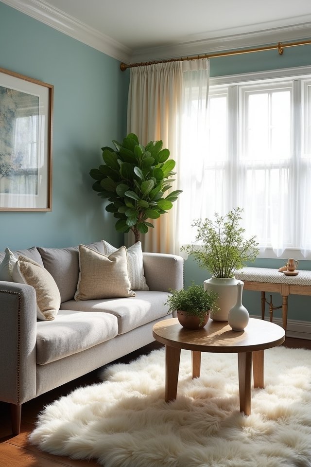 charming blue and grey combination