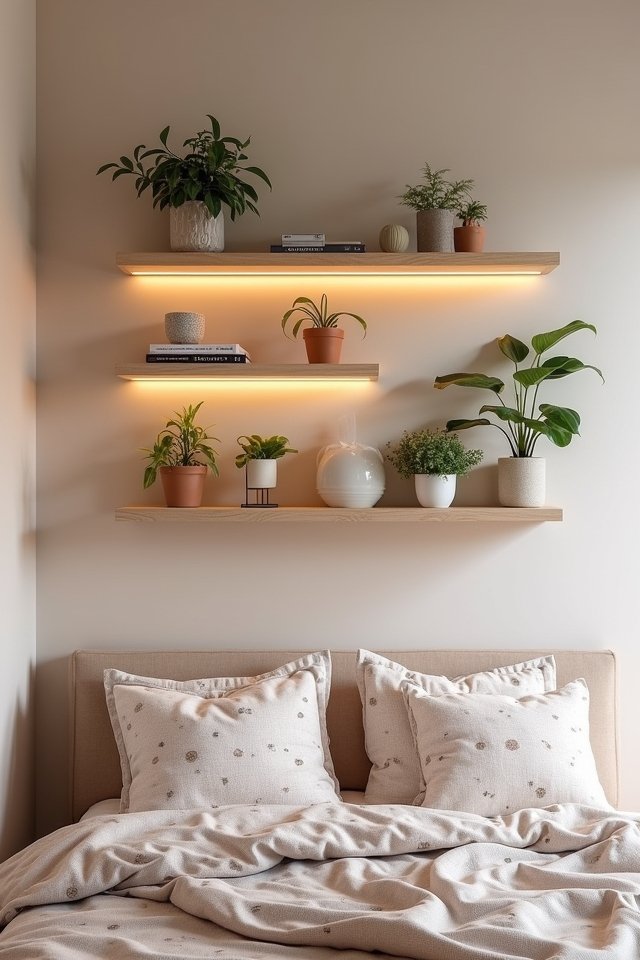 charming cloud like floating shelves