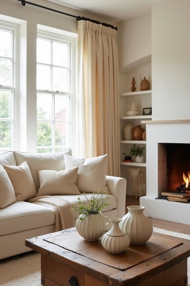 charming cream decor accents