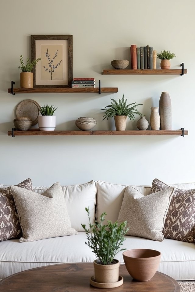 charming decorative wall shelves