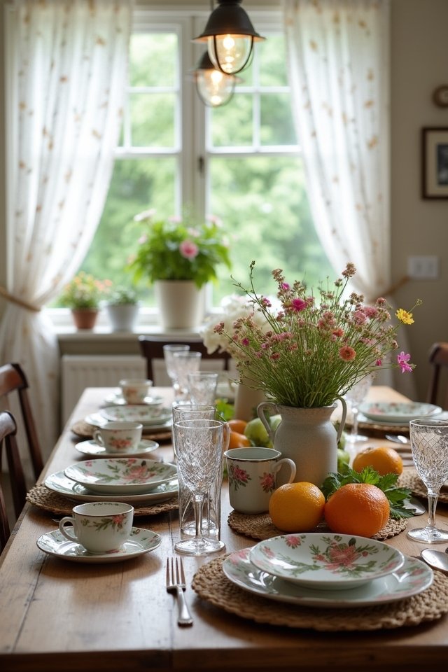 charming eclectic tableware combinations