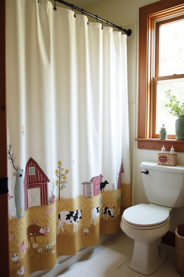 charming farm inspired bathroom decor