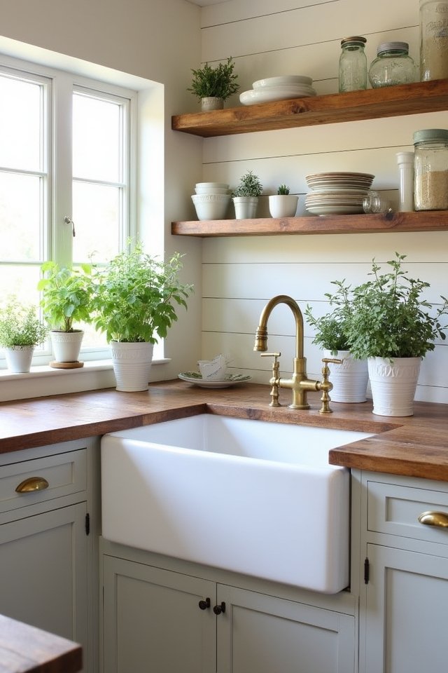 charming farmhouse bathroom setup