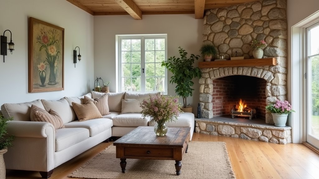 charming farmhouse living room