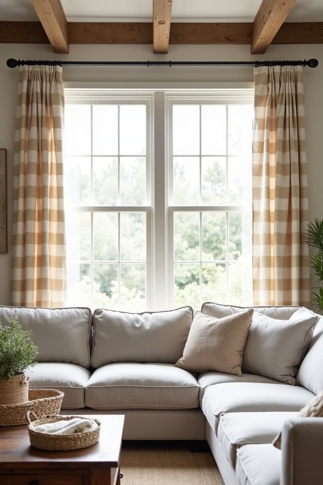 charming farmhouse window treatments