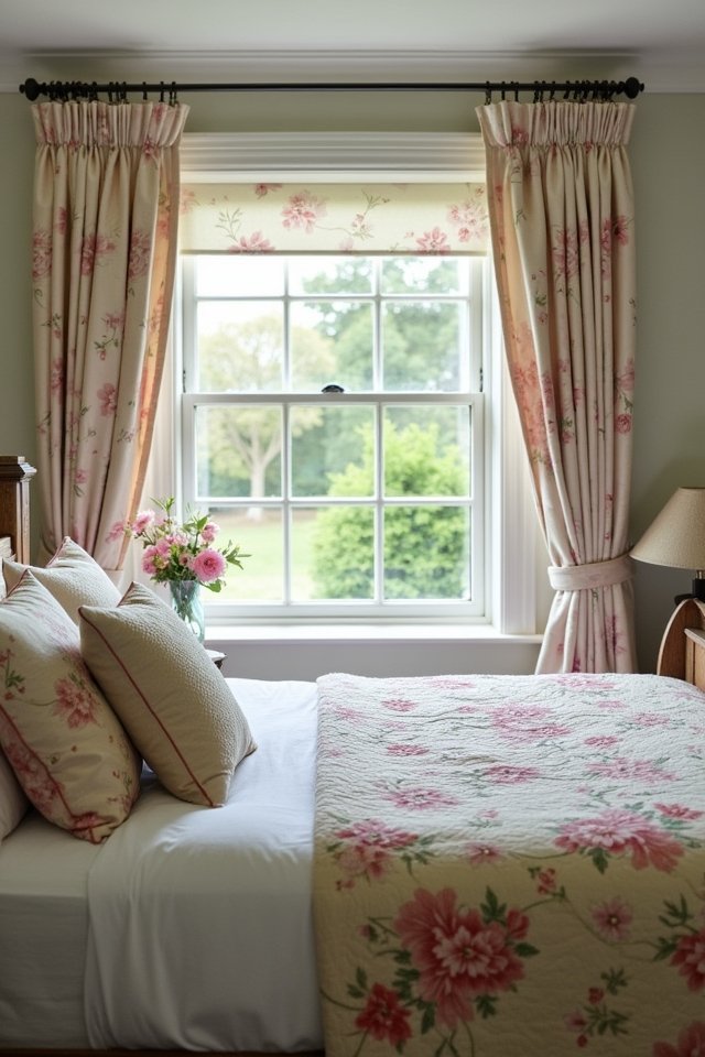 charming floral bedroom decor