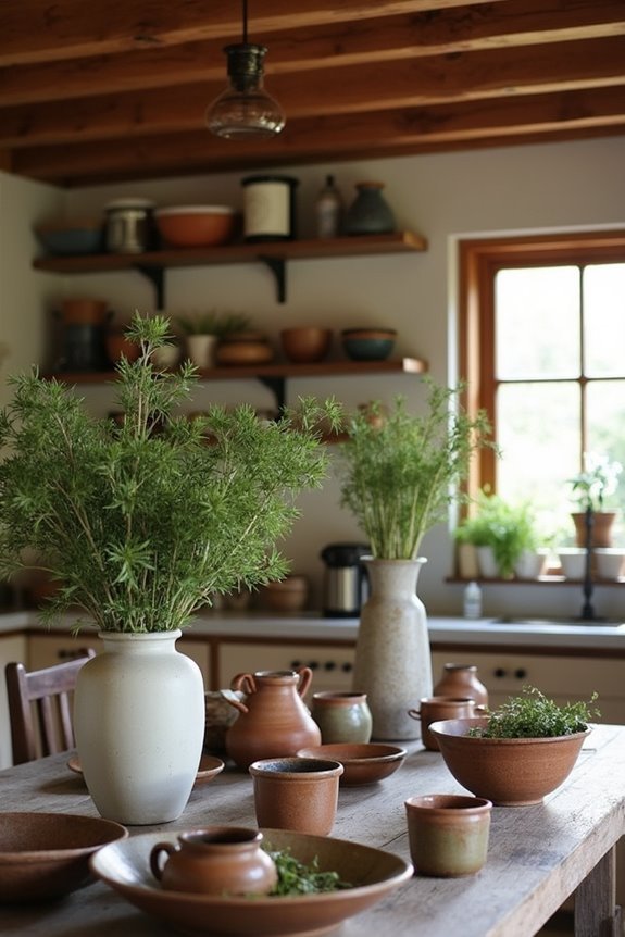 charming handmade pottery decor